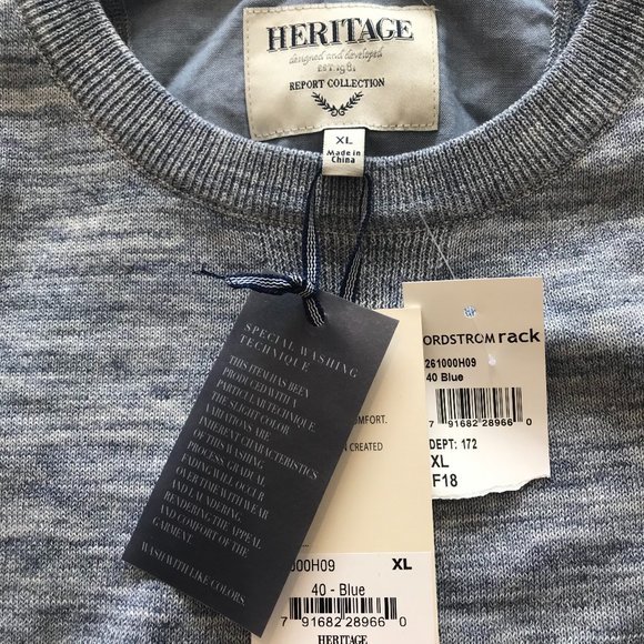 NWT Men’s Soft  Heathered Sweater - Picture 3 of 9